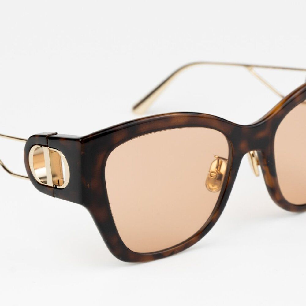 NEW Dior 30MONTAIGNE B2U CD40082U 53Y 26L0 Havana Brown Sunglasses - Picture 10 of 14